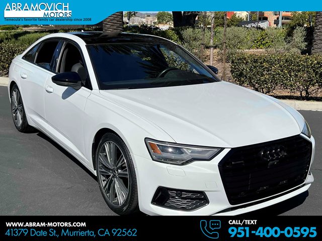 Glacier White Metallic 2021 Audi A6 quattro Sport Premium 45 TFSI AWD Sedan All-Wheel Drive Automatic