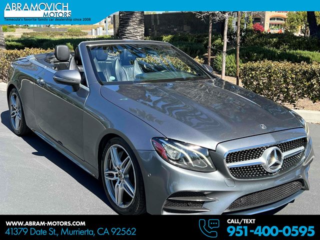 Gray (Selenite Grey Metallic) 2018 Mercedes-Benz E-Class E 400 Cabriolet RWD Convertible Rear-Wheel Drive Automatic