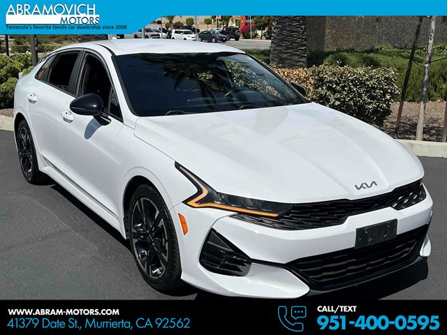 Glacial White Pearl 2022 Kia K5 GT-Line FWD Sedan Front-Wheel Drive Automatic