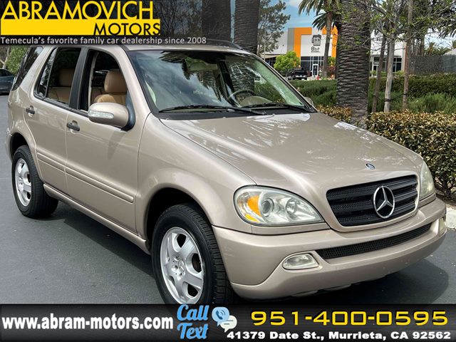 Desert Silver Metallic 2003 Mercedes-Benz M-Class ML 320 4MATIC SUV / Crossover All-Wheel Drive Automatic