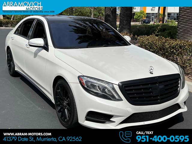 Diamond White Metallic 2014 Mercedes-Benz S-Class S 550 Sedan Rear-Wheel Drive Automatic