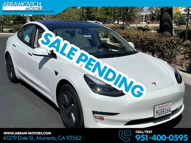 Pearl White Multi-Coat 2023 Tesla Model 3 RWD Sedan Rear-Wheel Drive Automatic