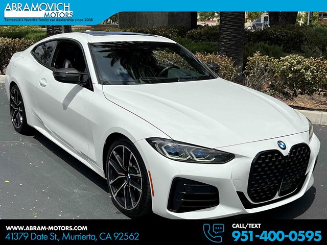 Mineral White Metallic 2021 BMW 4 Series M440i Coupe xDrive Coupe All-Wheel Drive Automatic