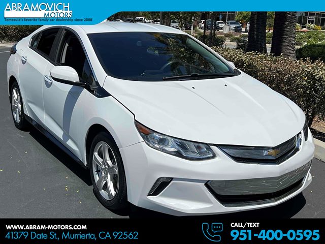 Summit White 2019 Chevrolet Volt LT FWD Hatchback Front-Wheel Drive Automatic