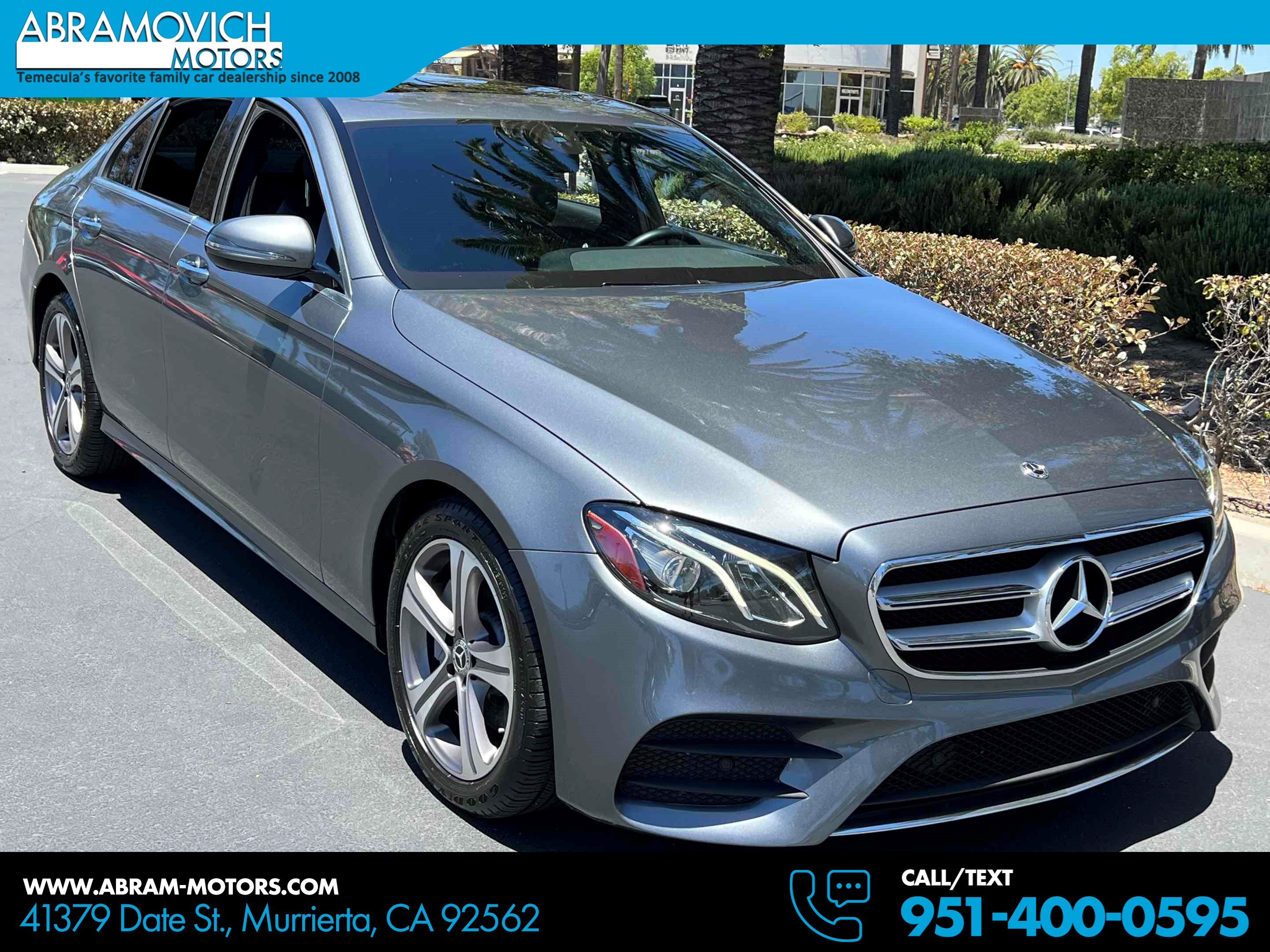Gray (Selenite Grey Metallic) 2020 Mercedes-Benz E-Class Sedan Rear-Wheel Drive Automatic