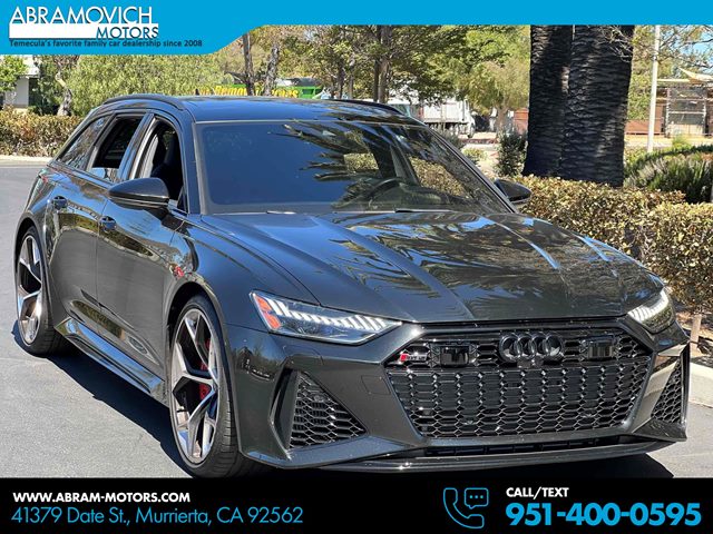 Mythos Black Metallic 2024 Audi RS 6 Avant Wagon All-Wheel Drive Automatic