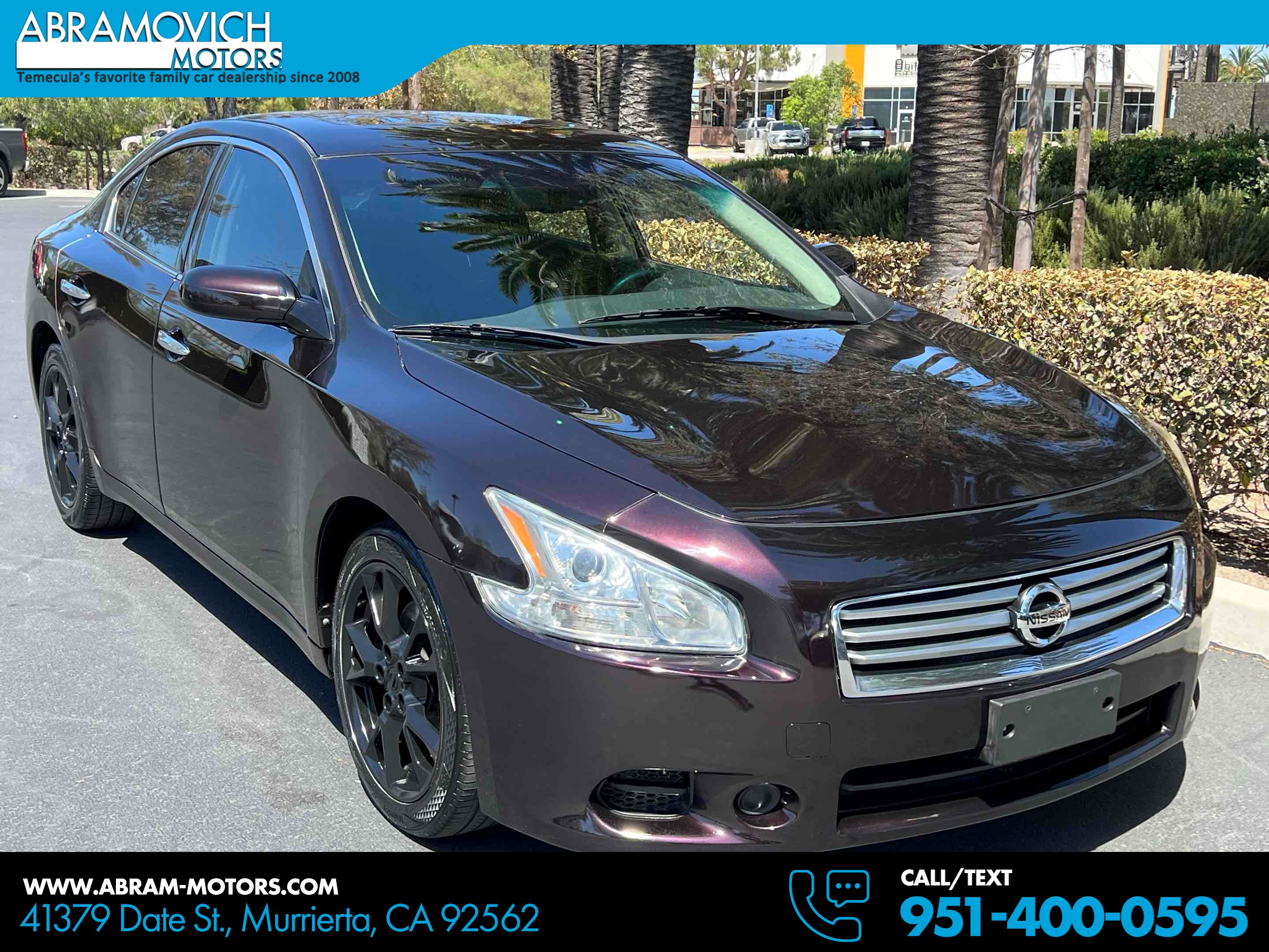 Red (Crimson Black Metallic) 2014 Nissan Maxima Sedan Front-Wheel Drive Automatic
