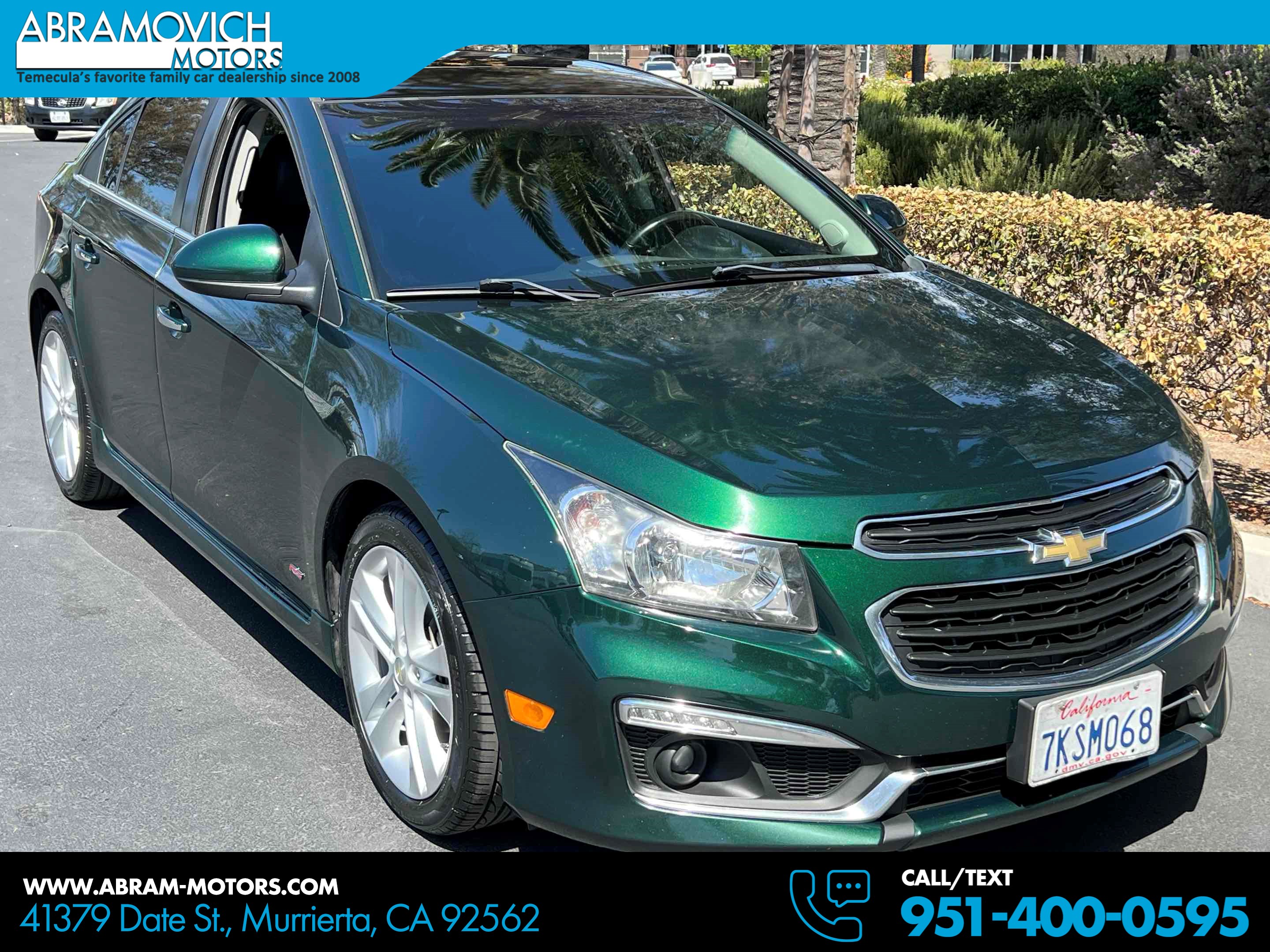 2015 Chevrolet Cruze LTZ - SUN, SOUND AND SPORT PACKAGE