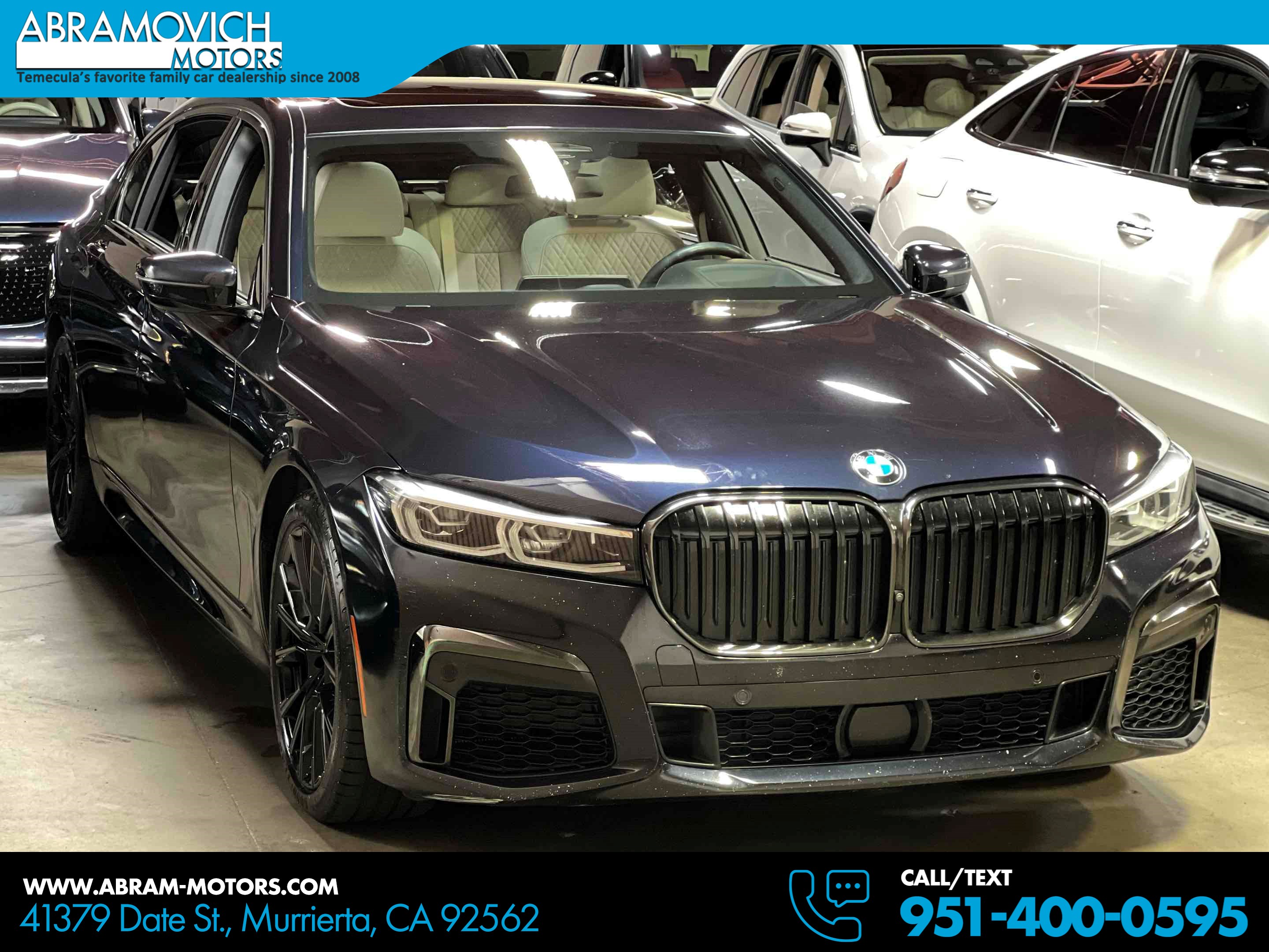 Carbon Black Metallic 2021 BMW 7 Series Sedan All-Wheel Drive Automatic