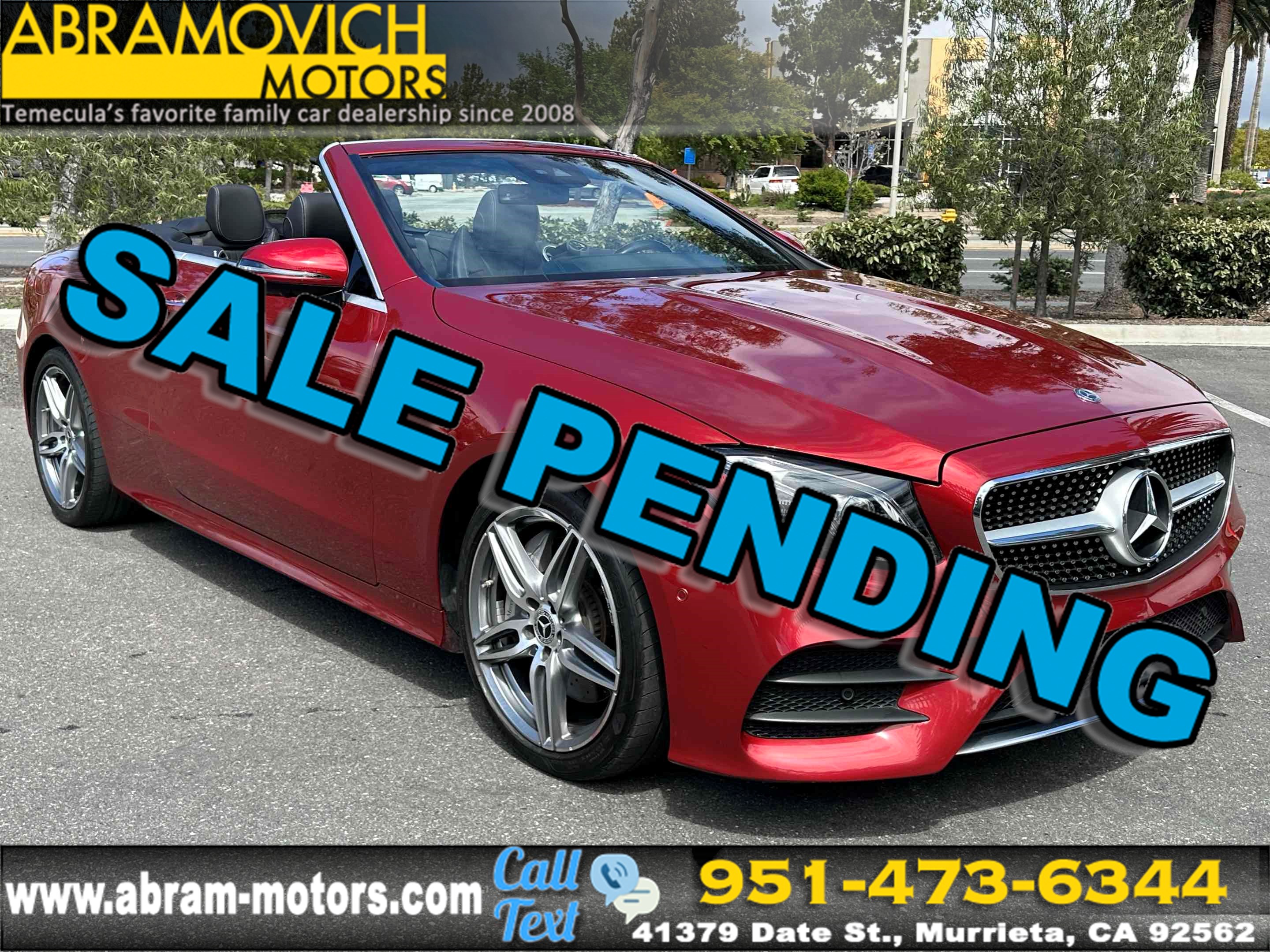 2019 Mercedes-Benz E 450 RWD Cabriolet - AMG LINE PACKAGE