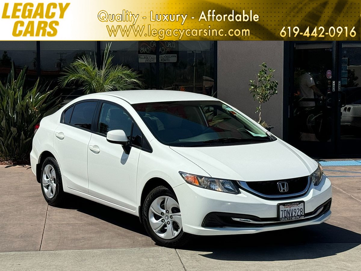 2013 Honda Civic Sdn LX LOW MILES W/ BACKUP CAMERA