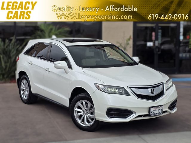 White Diamond Pearl 2017 Acura RDX FWD with Technology Package SUV / Crossover Front-Wheel Drive Automatic