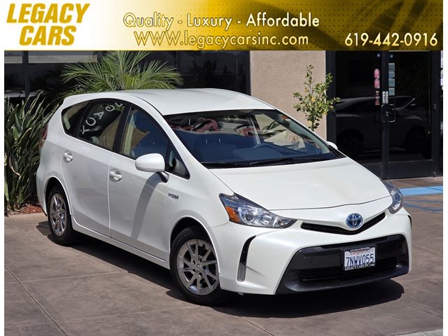 White (Blizzard Pearl) 2015 Toyota Prius v Three FWD Wagon Front-Wheel Drive Automatic