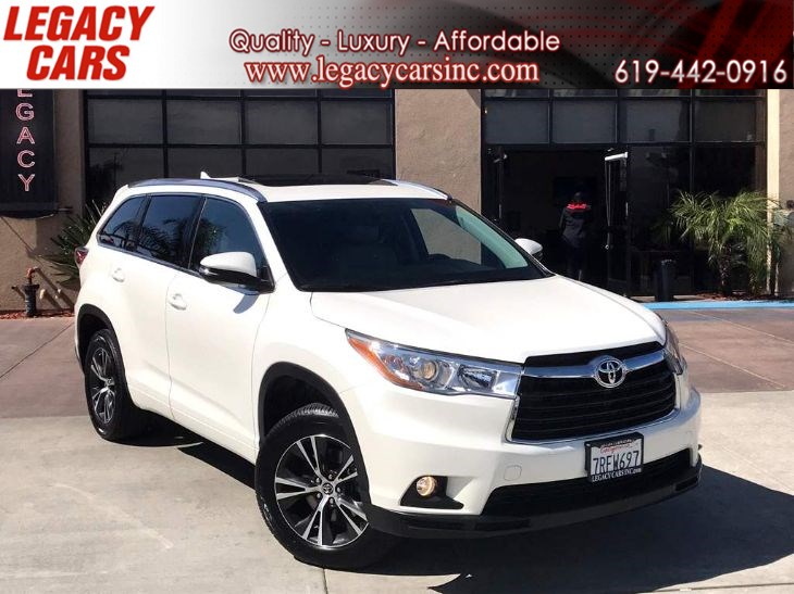 Sold 2016 Toyota Highlander XLE w/Nav/Sunroof 3RD ROW in El Cajon