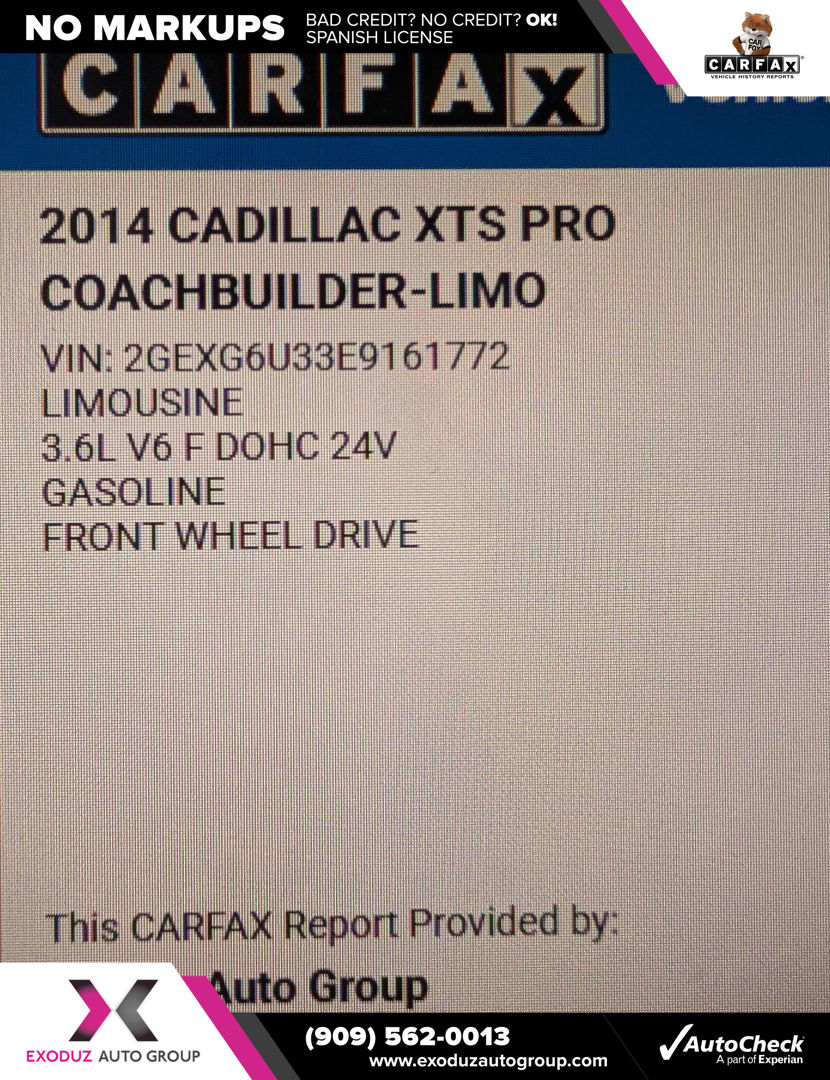 Sold 2014 Cadillac XTS Stretch Livery in Rialto