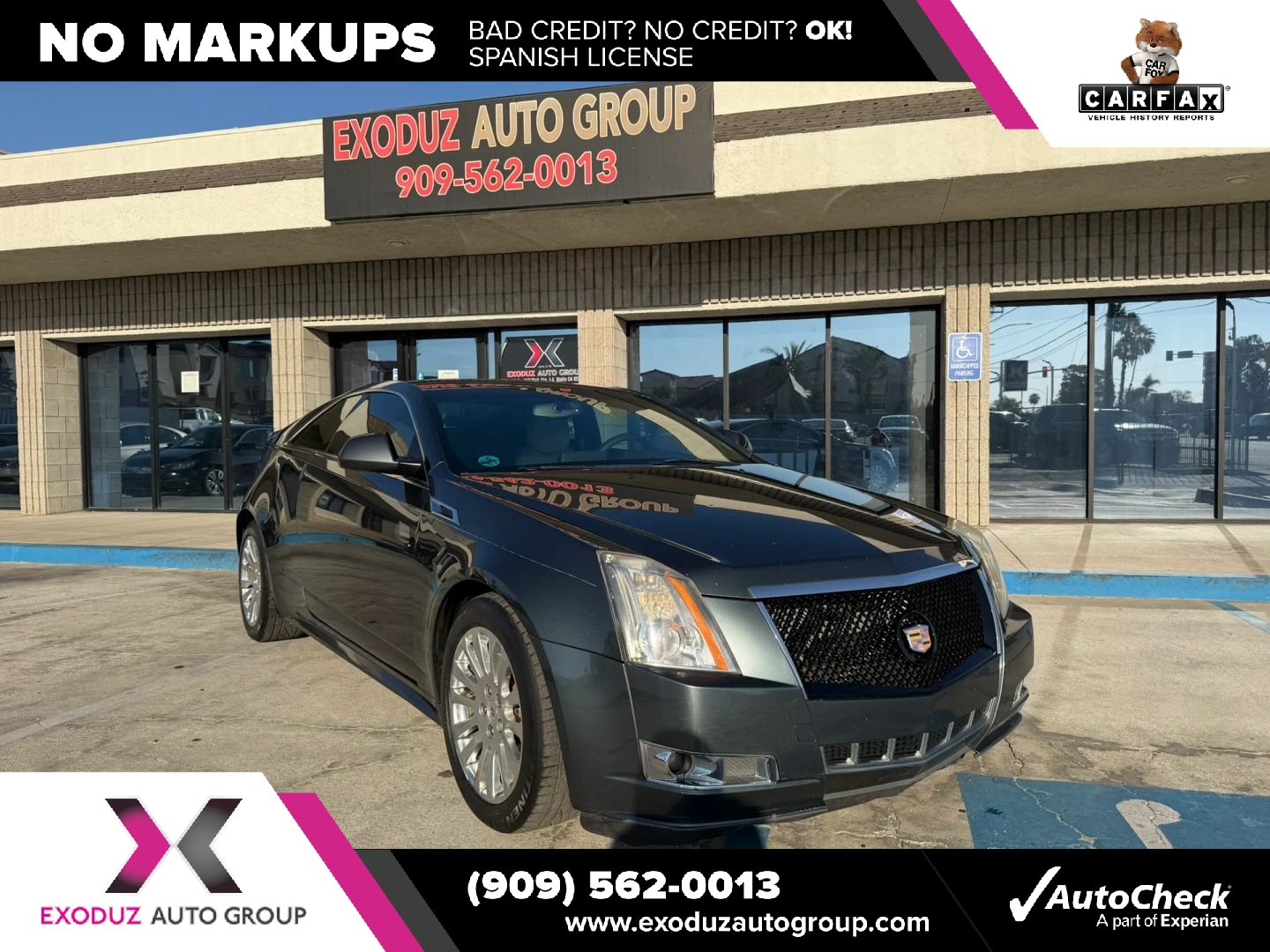2012 Cadillac CTS Coupe Gris (Thunder Gray ChromaFlair) Coupé Tracción trasera Automática
