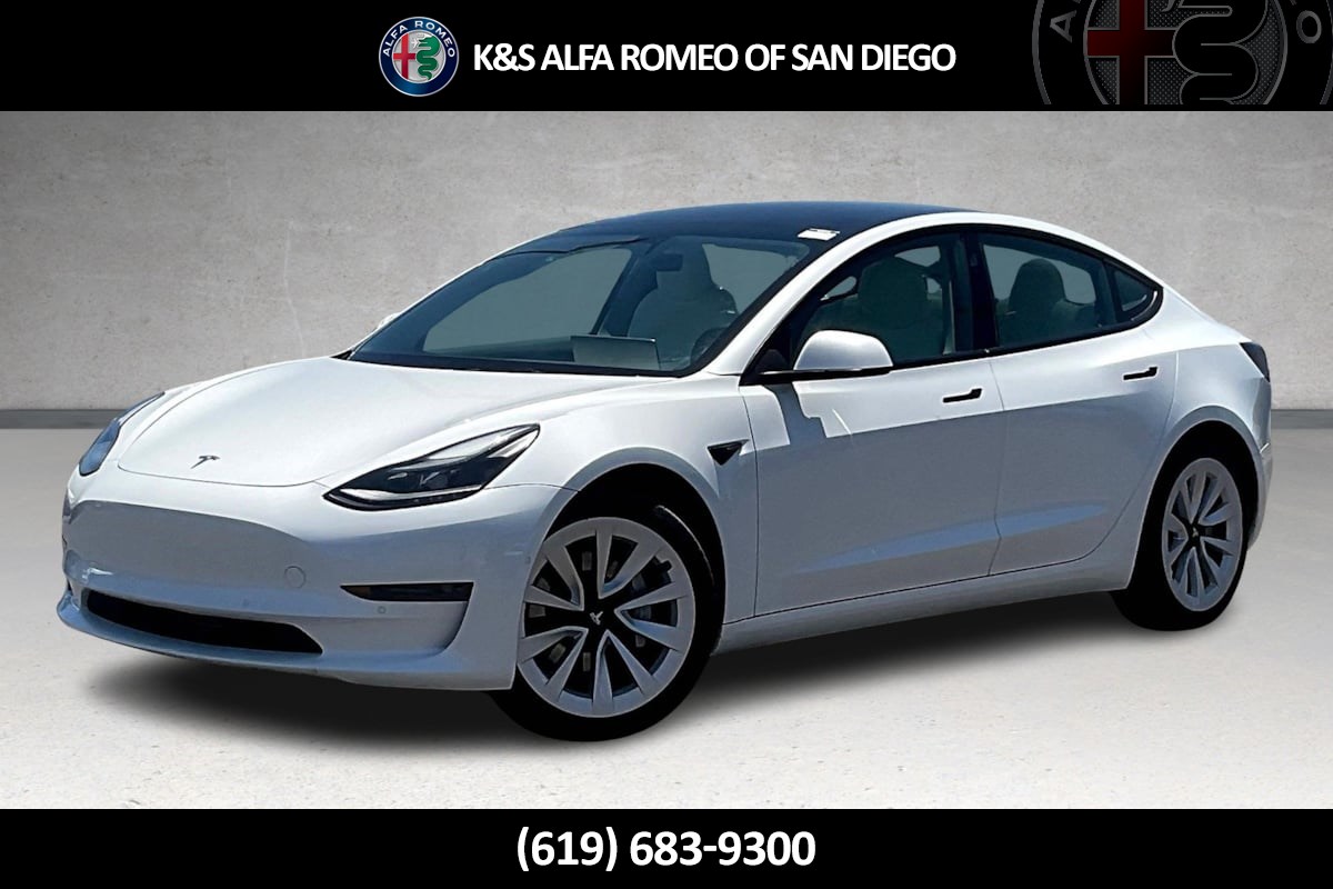 Used 2021 Tesla Model 3 Base with VIN 5YJ3E1EAXMF095860 for sale in San Diego, CA