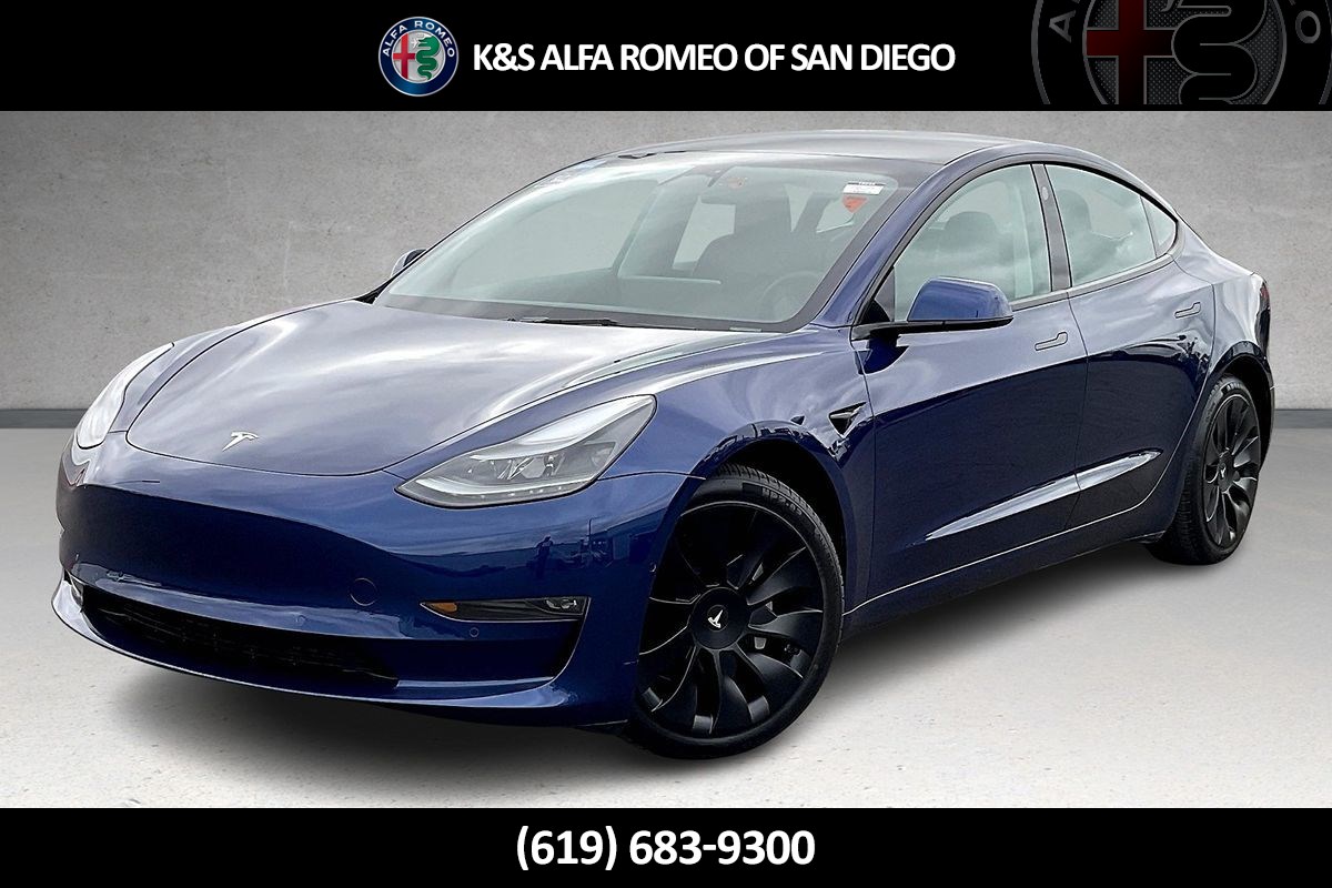 Used 2022 Tesla Model 3 Long Range with VIN 5YJ3E1EB9NF344451 for sale in San Diego, CA