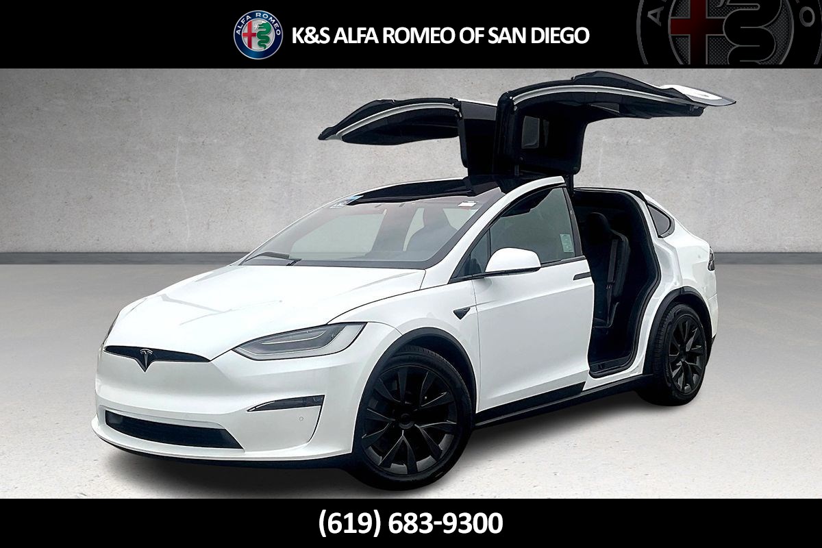 Used 2022 Tesla Model X Long Range with VIN 7SAXCAE58NF351282 for sale in San Diego, CA