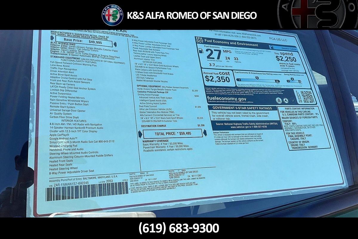 2025 Alfa Romeo Giulia SPRINT photo 14