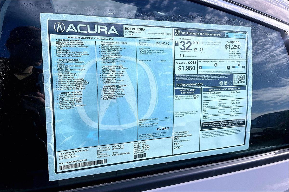 2026 Acura Integra Base - Photo 13