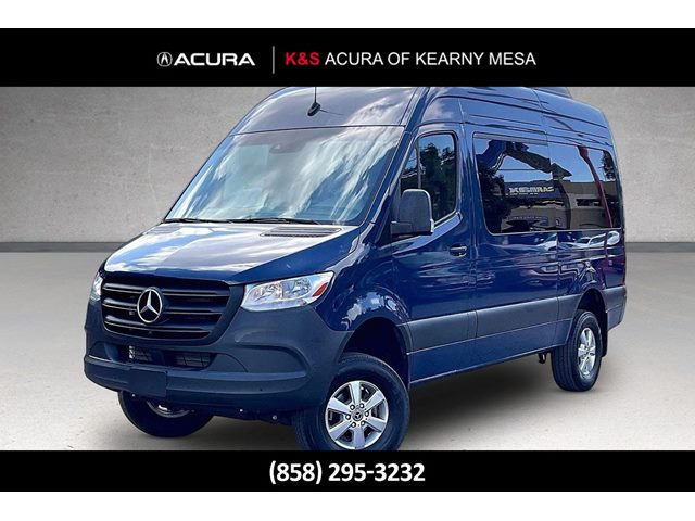 Brilliant Blue 2024 Mercedes-Benz Sprinter 2500 144 Passenger Van AWD Van All-Wheel Drive Automatic
