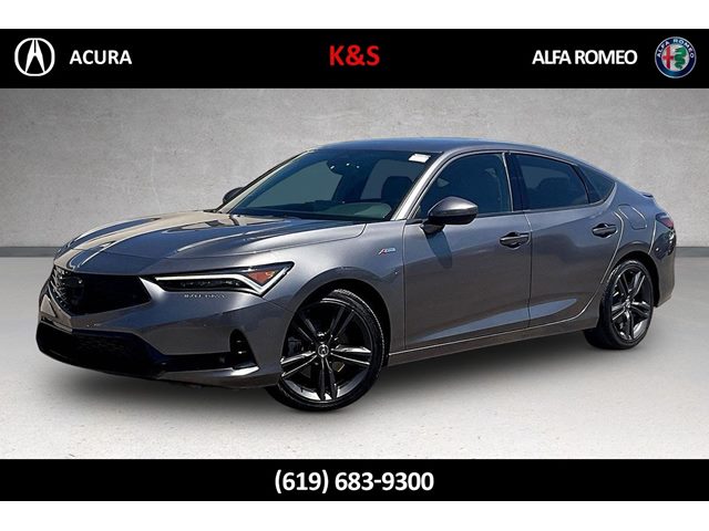 Liquid Carbon Metallic 2023 Acura Integra FWD with A-SPEC Package Sedan Front-Wheel Drive Automatic