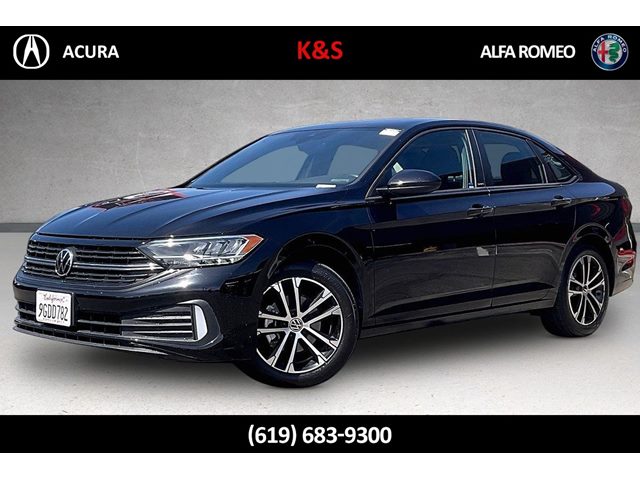 Deep Black Pearl 2023 Volkswagen Jetta 1.5T Sport FWD Sedan Front-Wheel Drive Automatic