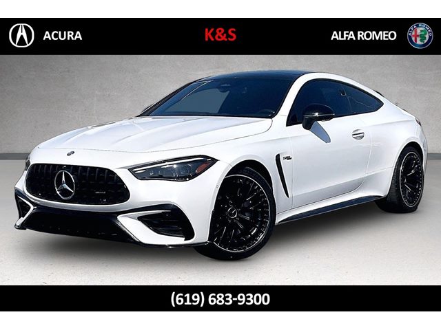 MANUFAKTUR Moonlight White Metallic 2025 Mercedes-Benz CLE Coupe All-Wheel Drive Automatic