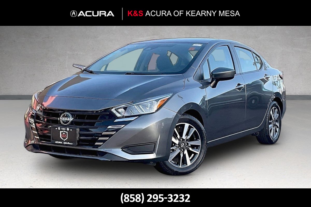 Gray (Gun Metallic) 2024 Nissan Versa Sedan Front-Wheel Drive Automatic