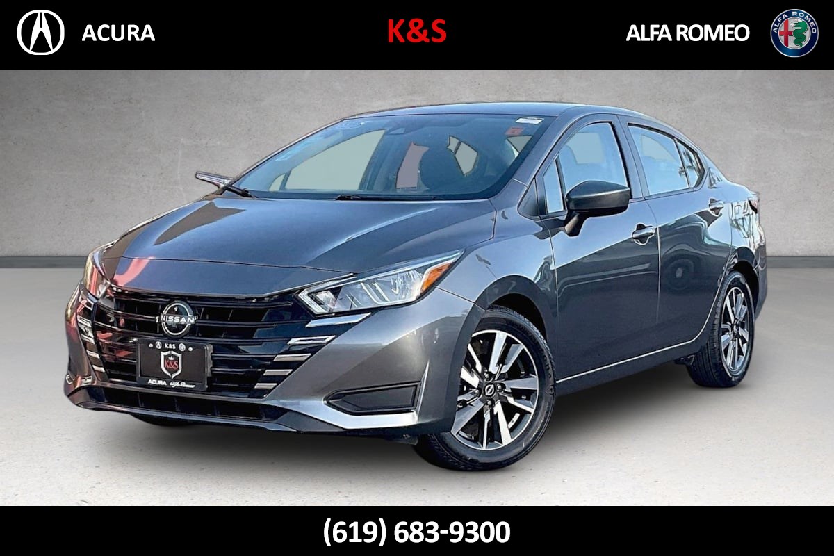 Gray (Gun Metallic) 2024 Nissan Versa Sedan Front-Wheel Drive Automatic