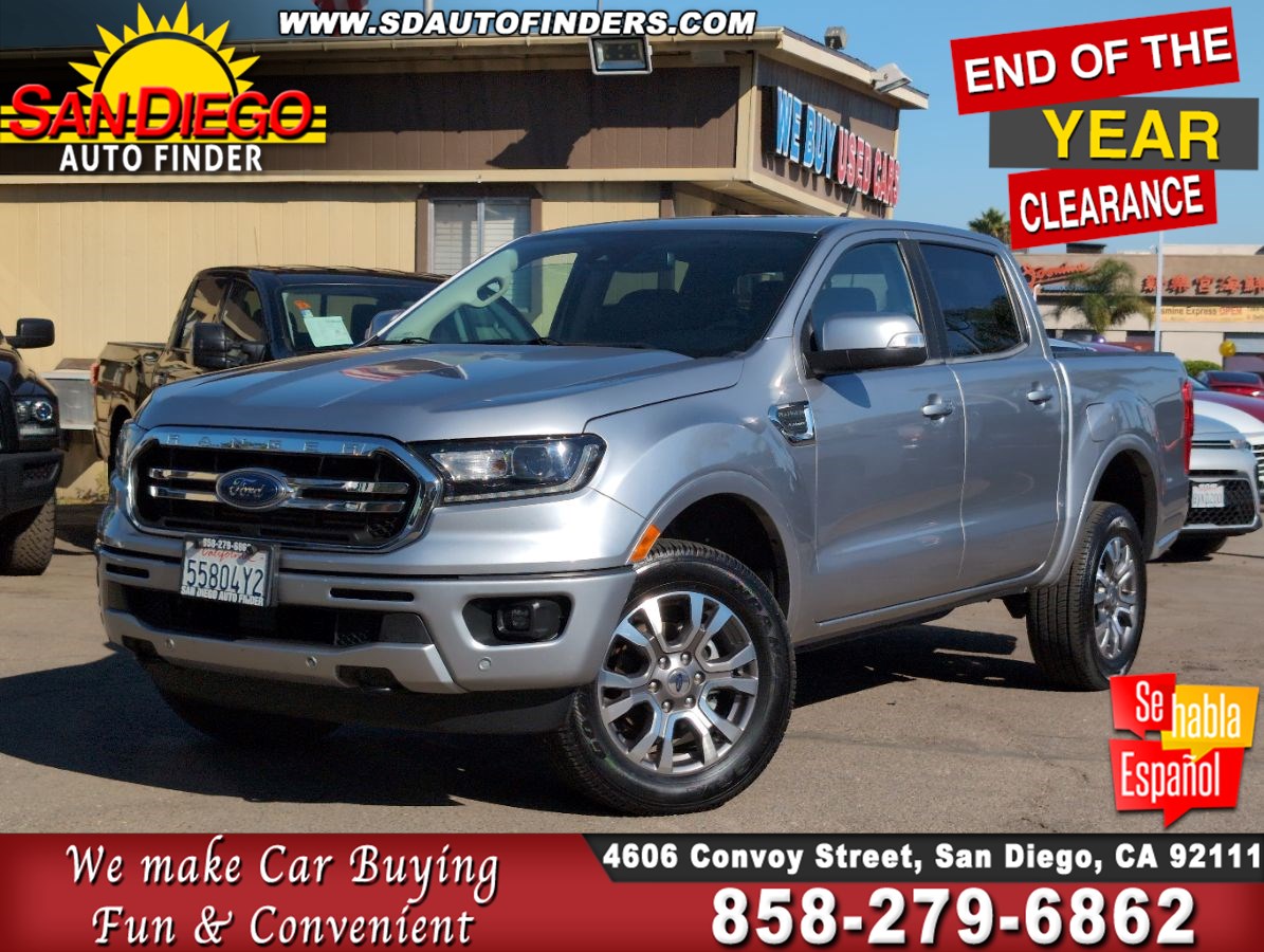 2020 Ford Ranger LARIAT 2WD SuperCrew 5' Box, Loaded, Tech Pkg, Adaptive Cruise, Like New,..