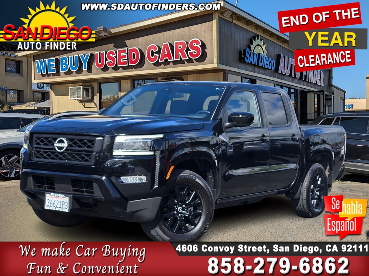 2023 Nissan Frontier SV, 1 Owner, Must See, Midnight Edition, Black On Black, Call Now 858-279-6862