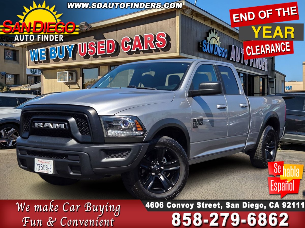 2021 Ram 1500 Classic Warlock Quad Cab 6'4 Box, Must See, Clean CarFax, 1-Owner, Must See, Call 858-279-6862