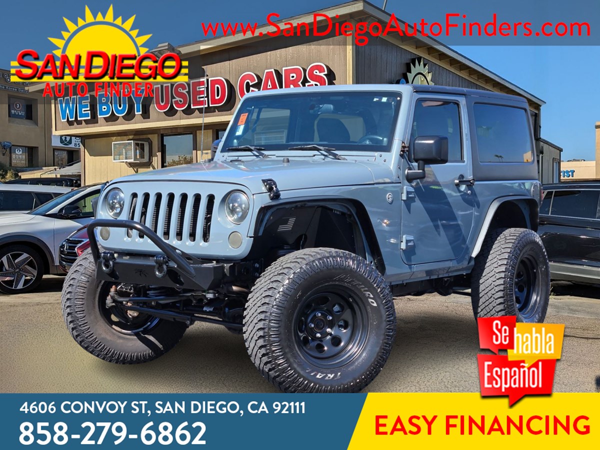 2014 Jeep Wrangler 4WD 2dr Sport, Lifted, Huge wheels and Tires, Ready for off road Climbing, One of a kind,