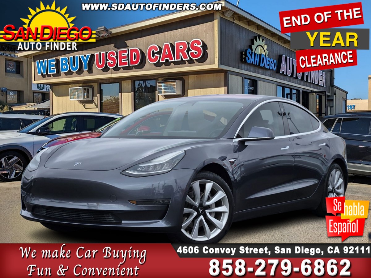 2018 Tesla Model 3 Mid Range Battery RWD, *PRICE REFLECTS $4000 CLEAN ENERGY REBATE*