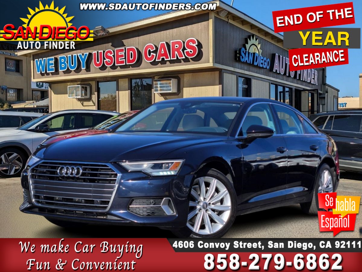 2020 Audi A6 Premium QUATTROM, SunRoof, Parking Sensors, Navi, Clean CarFax, Call Now & Drive 858-279-6862