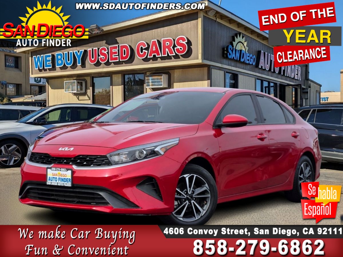 2023 Kia Forte LXS, LOW MILES, Great Mpg, Clean History, No Accidents, 1-Owner, CALL NOW 858-279-6862