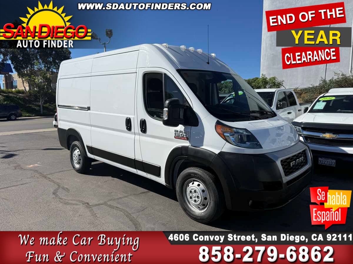 Used 2021 Ram ProMaster Cargo,1500 High Roof 136