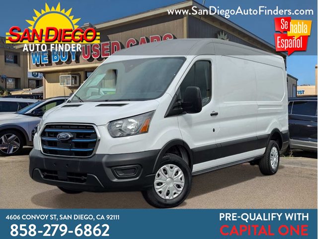 Oxford White 2023 Ford E-Transit 350 Medium Roof RWD Van Rear-Wheel Drive Automatic