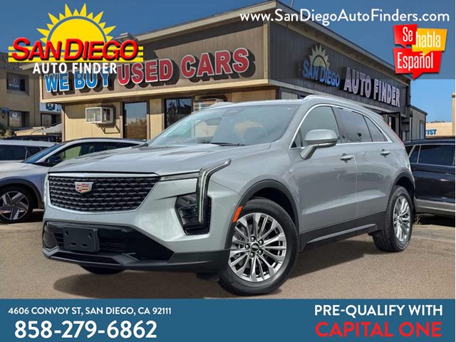 Argent Silver Metallic 2024 Cadillac XT4 Premium Luxury FWD SUV / Crossover Front-Wheel Drive Automatic