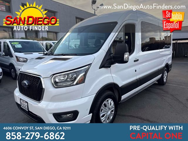 Oxford White 2023 Ford Transit Passenger Van Rear-Wheel Drive Automatic