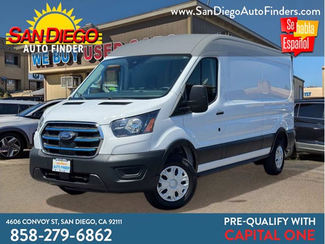 Oxford White 2023 Ford E-Transit 350 Medium Roof RWD Van Rear-Wheel Drive Automatic