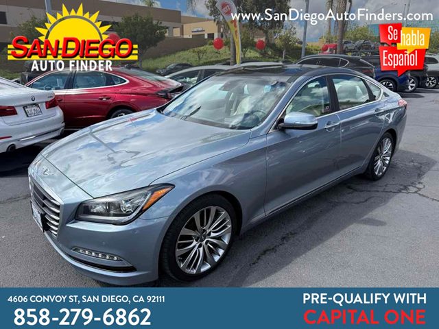 Parisian Gray Metallic 2017 Genesis G80 5.0L Ultimate Sedan Rear-Wheel Drive Automatic