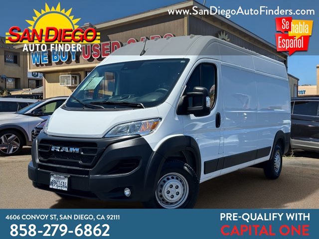 Bright White Clearcoat 2025 RAM ProMaster 2500 Tradesman 159 High Roof Cargo Van FWD Van Front-Wheel Drive Automatic