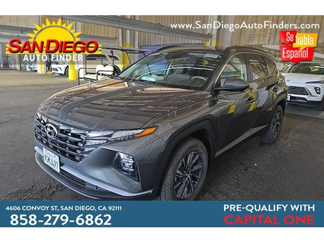 Amazon Gray 2023 Hyundai Tucson Hybrid SUV / Crossover All-Wheel Drive Automatic