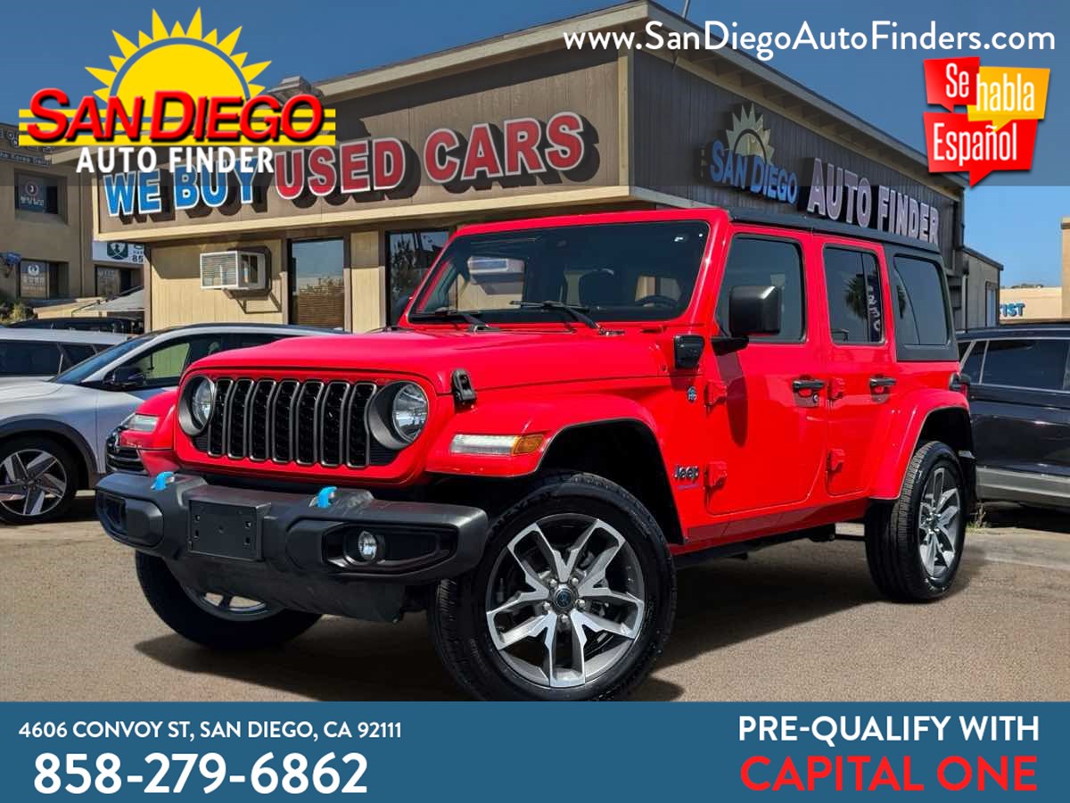 2024 Jeep Wrangler 4xe Sport S 4x4, Hard top, Just Awesome, A Must See Easy Financing Call 858 279 6862
