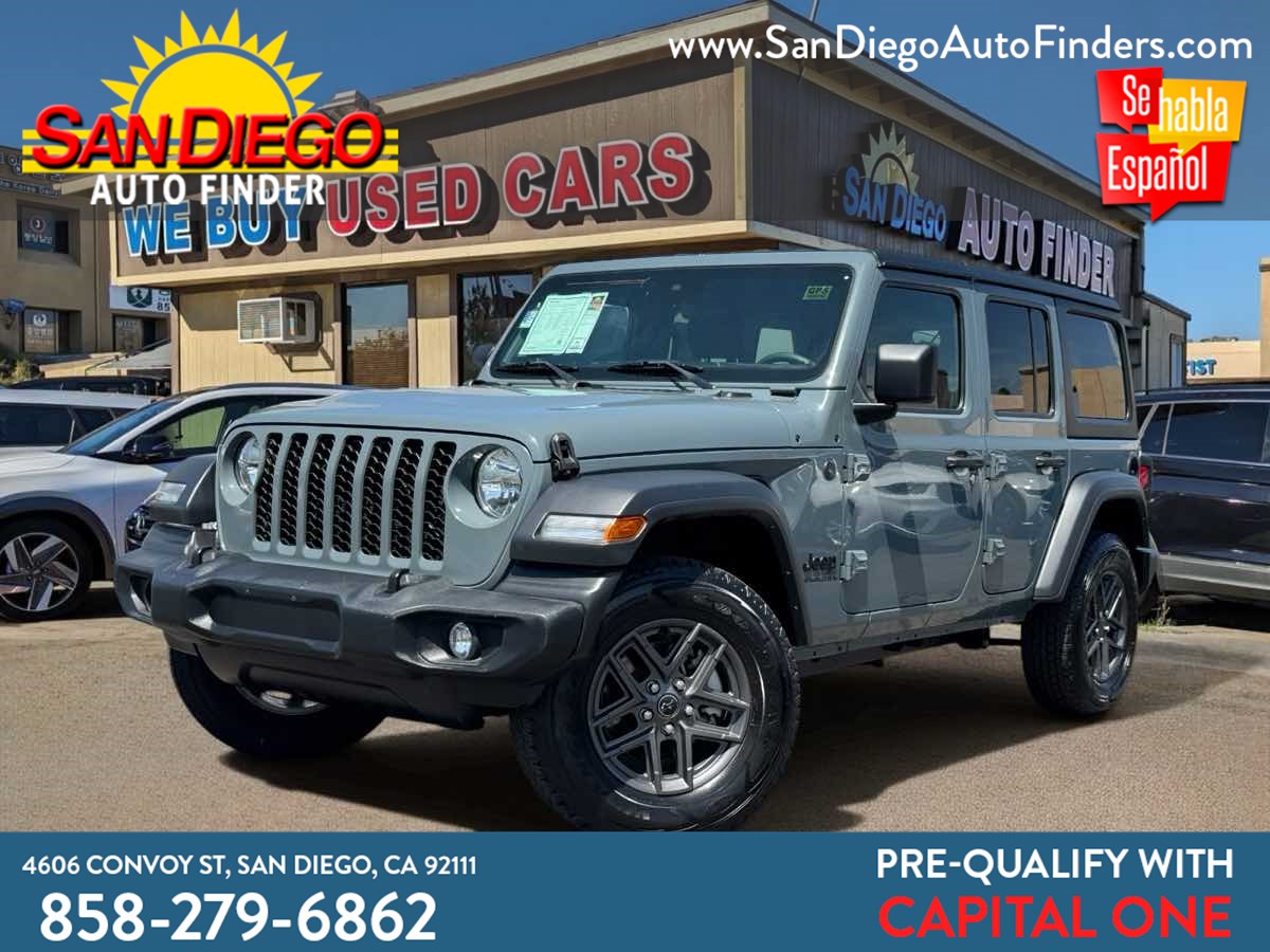 2024 Jeep Wrangler Sport S 4X4, FINANCING AVAILABLE, HARD TOP, CALL NOW AND DRIVE 858-279-6862