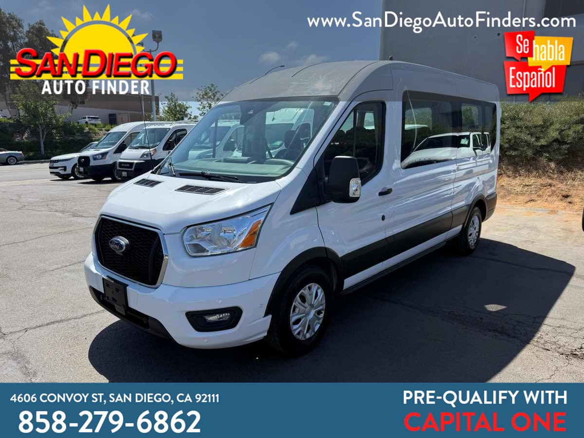 2022 Ford Transit Passenger T-350 148" Med Roof XLT FINANCING AVAILABLE, CALL NOW 858-279-6862