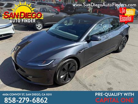2025 Tesla Model 3 Long Range EV, AMBIENT LIGHTING,PANO ROOF, LEATHER, FINANCING AVAIABLE, CALL 858-279-6862